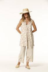 COTTON GUIPOUR BERNIO VEST